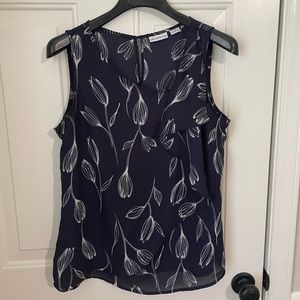 Navy Liz Claiborne Blouse Size Medium